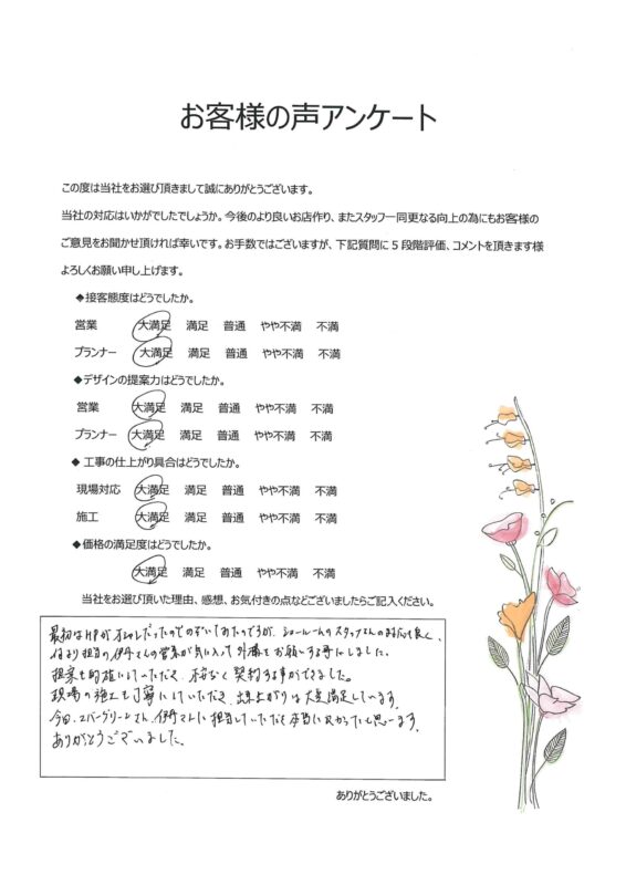 不安なく契約することができました。